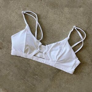 white garage u ring bikini top